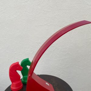 Szarvasi behajlós piros asztali lámpa